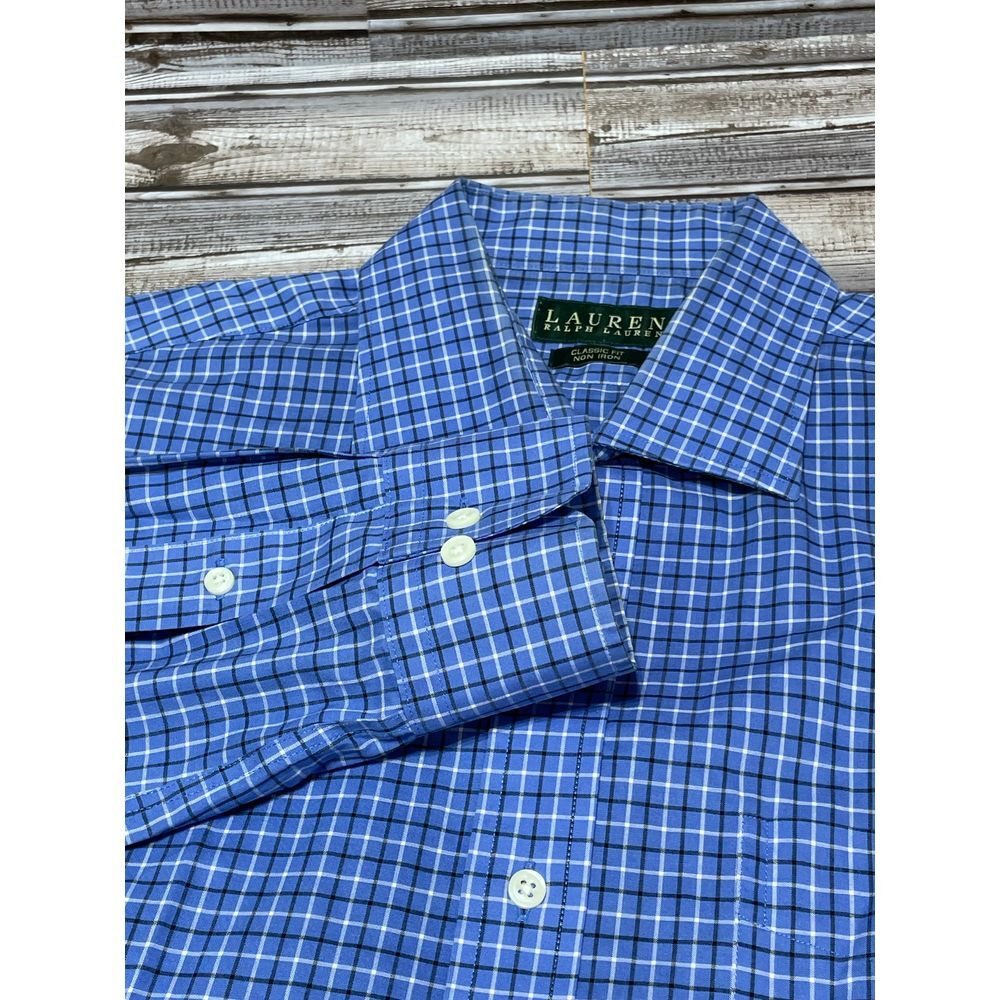 Lauren Ralph Lauren Men's Dress Shirt Blue 16.5 34/35